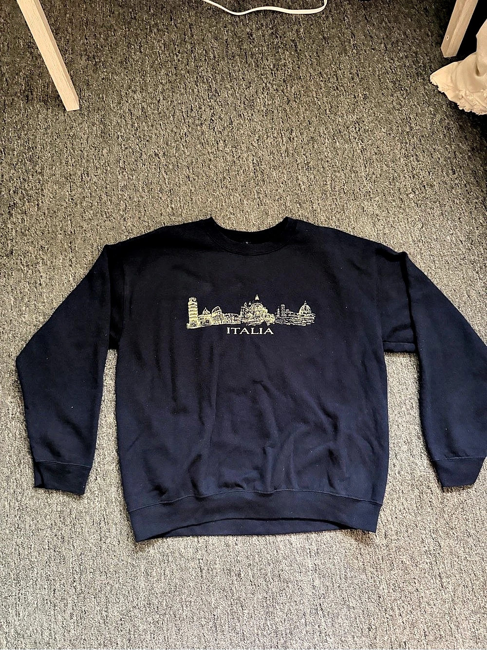 Gildan Heavy Blend Crewneck Sweatshirt Italia Blue Large